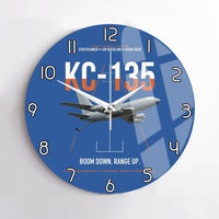 Thumbnail for KC-135 STRATOTANKER design on blue no frame wall clock