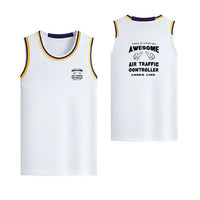 Thumbnail for Air Traffic Controller Designed Basketball Style Sports Tank Tops - view 16