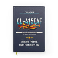 Thumbnail for Canadair CL-415EAF design on navy blue notebook