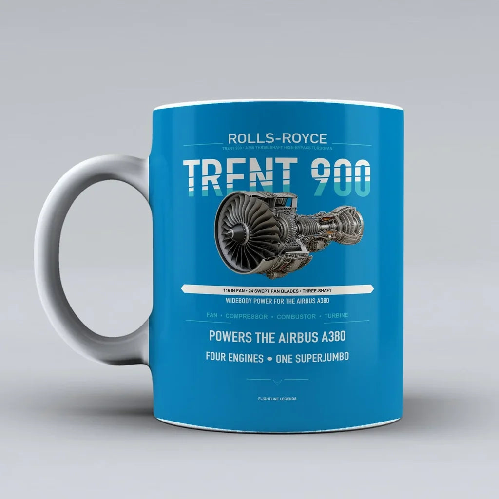 900 Mug design on turquoise trent