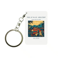 Thumbnail for VINTAGE G4524 - The Jungle Airstrip - Designed Key Chain design on white