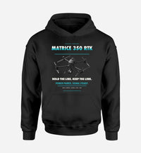 Thumbnail for DJI Matrice 350 RTK design on black hoodie single side