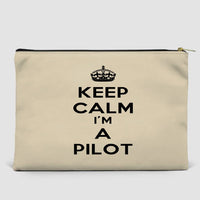 Thumbnail for Keep Calm I'm A Pilot Zipper Pouch - view 16