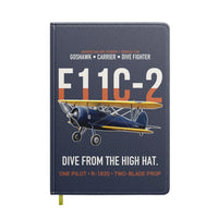 Thumbnail for F11C-2 Goshawk Dive from the High Hat design on navy blue notebook