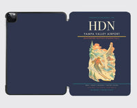 Thumbnail for Yampa Valley Airport (HDN) design on navy blue ipad tablet case