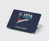 Thumbnail for F-102A Delta Dagger design on navy blue MacBook case