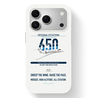 Thumbnail for Cessna Citation 650 - Citation III design on white magsafe iphone case, for iPhone 17 Pro