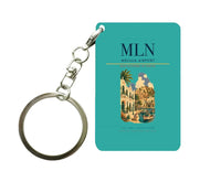 Thumbnail for Melilla Airport (MLN) design on turquoise key chain