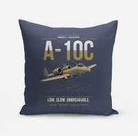 Thumbnail for A-10C Thunderbolt II design on navy blue pillow