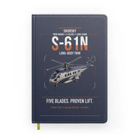 Thumbnail for Sikorsky S-61N design on navy blue notebook
