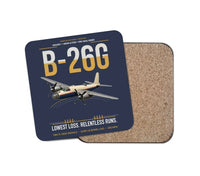 Thumbnail for B-26G Marauder design on navy blue 1 piece coaster