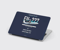 Thumbnail for Fairchild Hiller FH-227B design on navy blue MacBook case