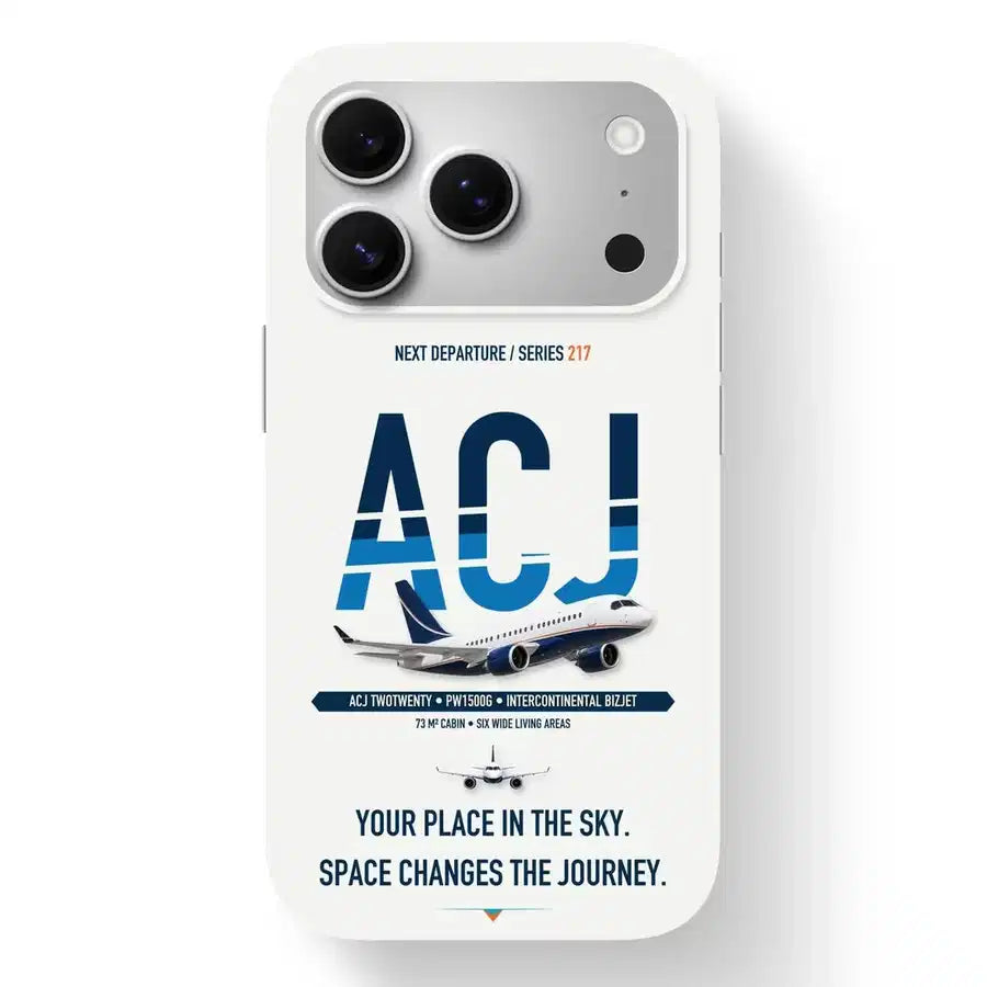 Airbus ACJ TwoTwenty Case design on white iphone case