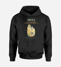 Thumbnail for Mariehamn Airport (MHQ) design on black hoodie single-side print