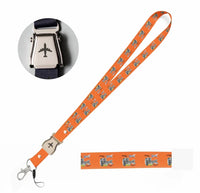 Thumbnail for Airbus A380 & GP7000 Engine seat belt lanyard - orange