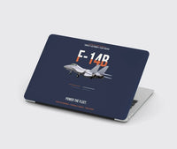 Thumbnail for F-14B Tomcat Power The Fleet design on navy blue MacBook case