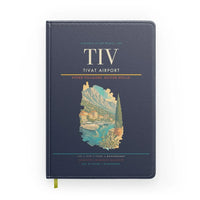 Thumbnail for Tivat Airport (TIV) design on navy blue notebook