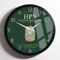 Thumbnail for Westchester County Airport HPN Wall-Clock Framed - Dark Green