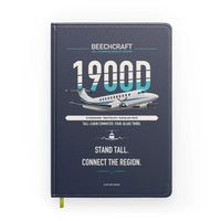 Thumbnail for Beechcraft 1900D design on navy blue notebook