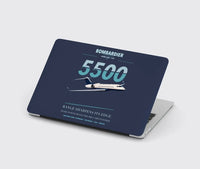 Thumbnail for Bombardier Global 5500 design on navy blue MacBook case