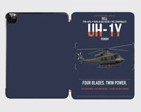 Thumbnail for Bell UH-1Y Venom design on navy blue ipad tablet case