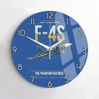 Thumbnail for F-4S Phantom II design on blue no frame wall clock