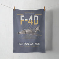 Thumbnail for F-4D Phantom II design on navy blue towel
