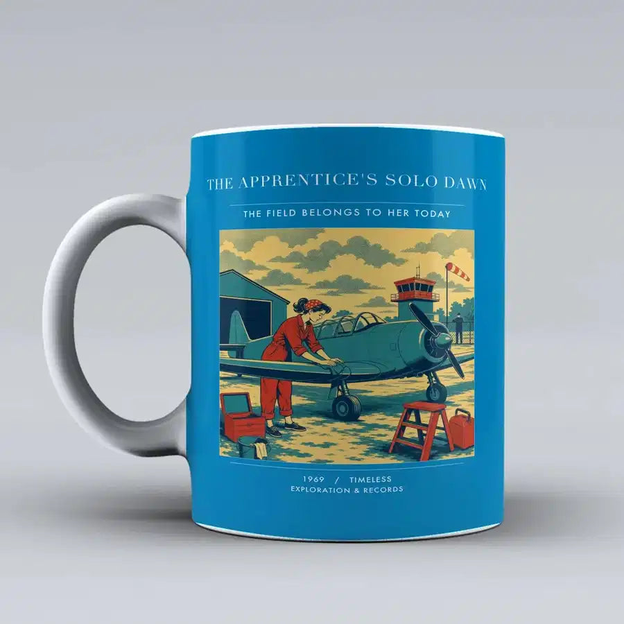 VINTAGE G4427 - The Apprentice's Solo Dawn - Ceramic Mug design on turquoise