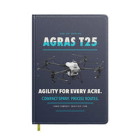 Thumbnail for DJI Agras T25 design on navy blue notebook