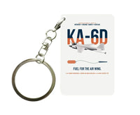 Thumbnail for KA-6D Intruder design on white designed key chain, double-side print