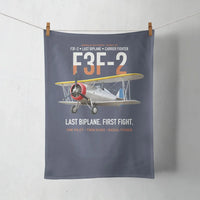 Thumbnail for F3F-2 Last Biplane First Fight design on navy blue towel