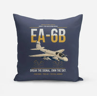 Thumbnail for EA-6B Prowler design on navy blue pillow