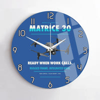 Thumbnail for DJI Matrice 30 design on blue no frame wall clock
