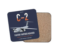 Thumbnail for Kawasaki C-2 design on navy blue 1 piece coaster