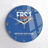 Thumbnail for British Aerospace Sea Harrier FRS.1 design on blue no frame wall clock