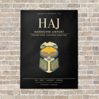 Thumbnail for Hannover Airport HAJ - Canvas Framed - Black