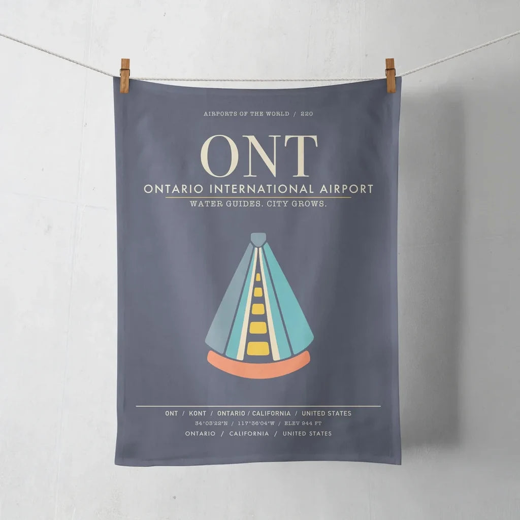 Ontario International Airport ONT - Navy Blue