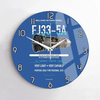 Thumbnail for FJ33-5A design on blue no frame wall clock