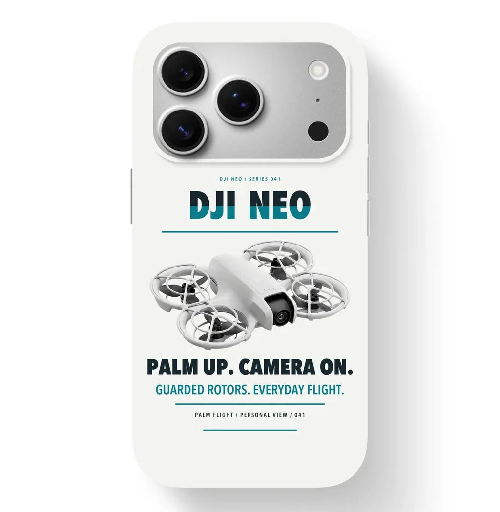 DJI Neo Case design on white iphone case