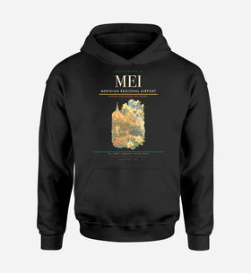 Single-Side Printing — Meridian Regional Airport (MEI) Double-Side Hoodie