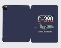Thumbnail for C-390 Millennium design on navy blue ipad tablet case