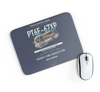 Thumbnail for PT6E-67XP design on navy blue rectangle mouse pad