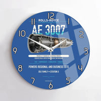 Thumbnail for AE 3007 design on blue no frame wall clock