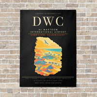 Thumbnail for Al Maktoum International Airport DWC - Canvas Framed - Black