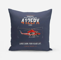 Thumbnail for SUBARU Bell 412EPX design on navy blue pillow