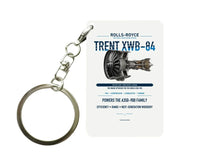 Thumbnail for TRENT XWB-84 Key Chain design on white key chain