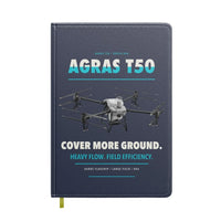 Thumbnail for DJI Agras T50 design on navy blue notebook