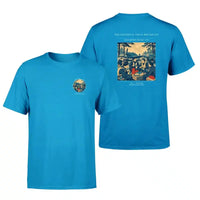 Thumbnail for VINTAGE G4511 - The Dispersal Field Breakfast - Double-Side T-Shirt design on turquoise double side t shirt