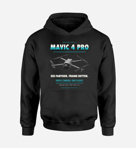 Single-Side Printing — DJI Mavic 4 Pro Drone Double-Side Hoodie