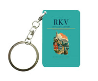 Thumbnail for Reykjavík Airport (RKV) design on turquoise key chain